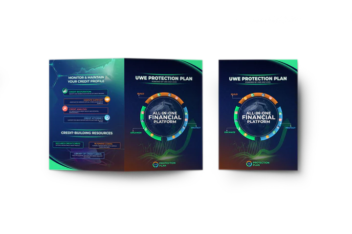 Double full page brochure pack of 25