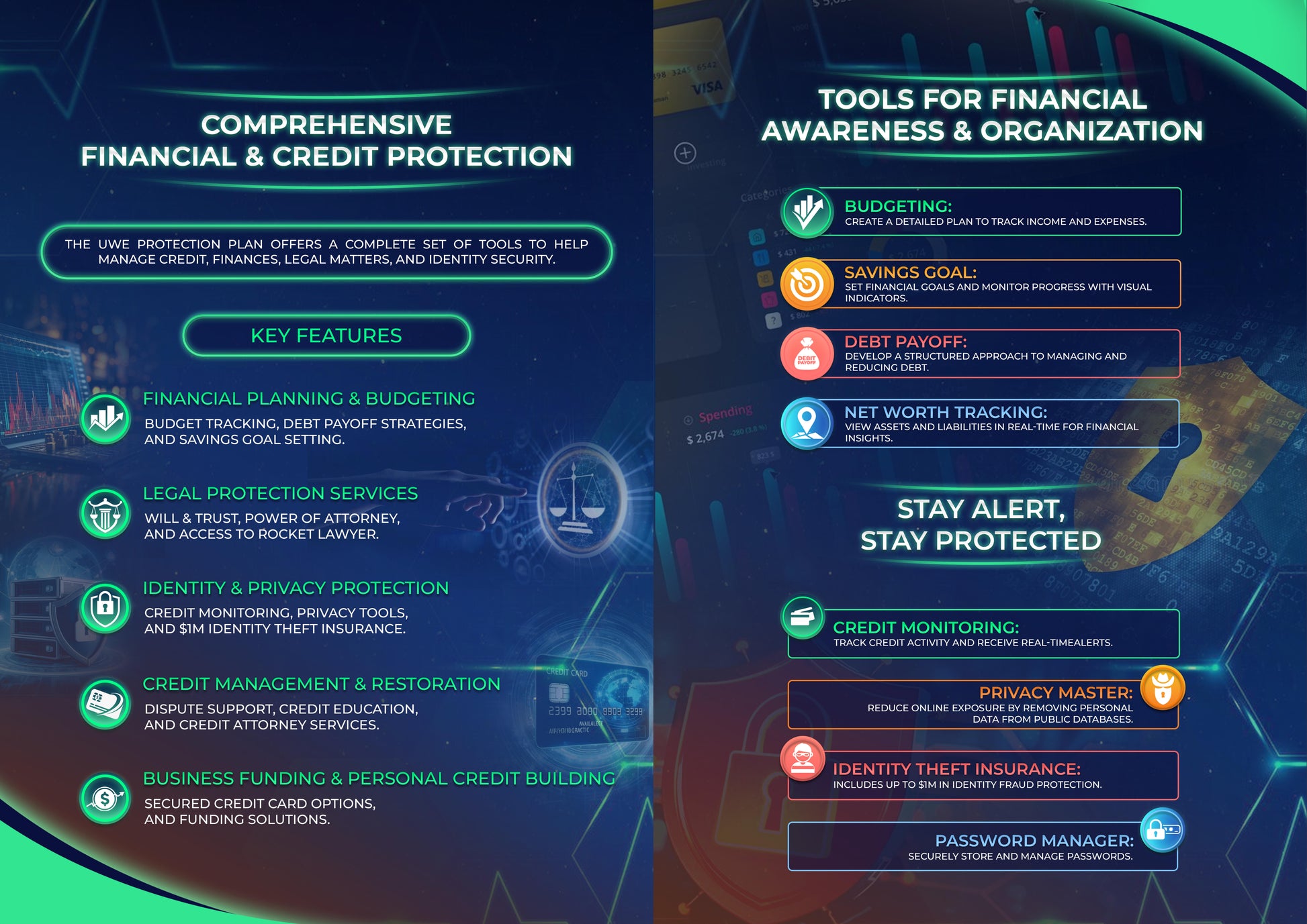 Double full page brochure pack of 25